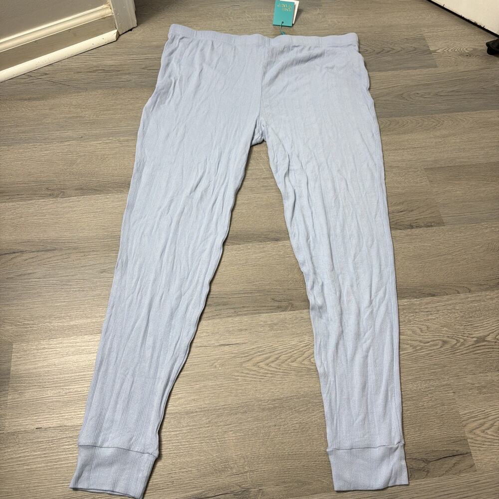 Posh Peanut Lounge PJ Pants Women 3XL Blue Soft Viscose Bamboo Pajama Pant